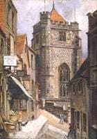 St Clement's Church from Hill Street, Hastings, East Sussex