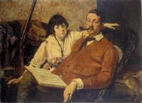 André Lebey and His Daughter