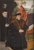 Arnold von Siegen II with His Son Arnold III and Saint Peter