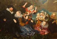 Paulus van Beresteyn and His Wife Catarina Both van der Eem with Their Children and Servants