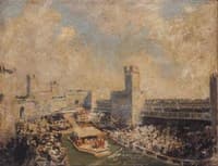 Investiture of the Prince of Wales, George V at Caernavon Castle