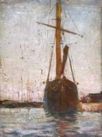 A Schooner at Anchor