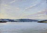 A Ship Viewed from the 'Suzanne', near Falmouth, Jamaica