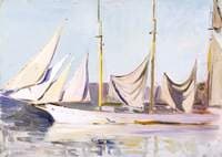 A Three-Masted Schooner at St Malo