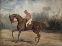 Racehorse and His Jockey