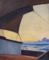 Seascape from the Deck of a Sailing Ship