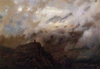 Mount Elbrus in the Clouds