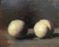 Still-Life with Two Peaches