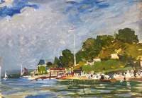 The Royal Yacht Squadron Club House at Regatta Time