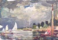 The Royal Yacht Squadron Club House at Regatta Time