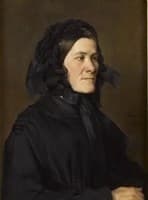 Portrait of a Woman Wearing a Black Bonnet