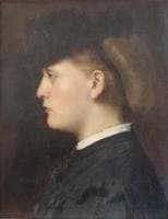 Portrait of the Model on the Black Divan of 1869