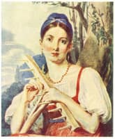 Peasant Girl with a Rake