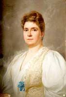 Painting of a Victorian Lady