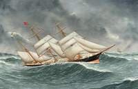 The Barque ‘Camphill’ in a Rough Sea
