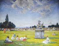 A Summer Afternoon at Hampton Court, Surrey