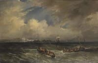 Sea View off the Coast of Normandy (?)