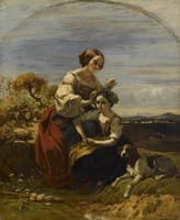 Italian Girls in the Roman Campagna