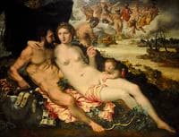 Mars and Venus Surprised by Vulcan