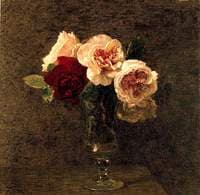 Still Life: Pink and red Roses