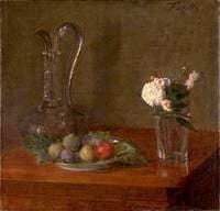 Still Life with Glass Jug, Fruit and Flowers
