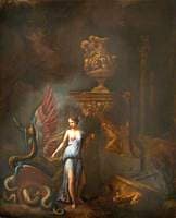 Medea Casting Spells among Ruined Sculpture