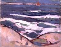 Dark Sea and Red Sail