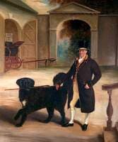Mr Pare's Coachman with a Newfoundland Dog