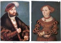 Double Portrait of Elector Johann Friedrich of Saxony and His Wife Sibylle of Cleve