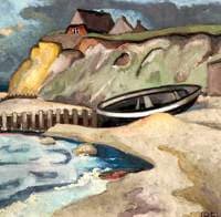 Cliffs with Boat