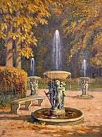 A Garden with Three Fountains
