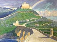 Rainbow over Assisi, Italy