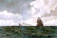 The 'Foudroyant' at Sea