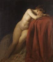 Nude with Red Drape