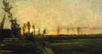 Sunset by a River