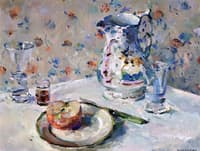 Still Life with Green Knife