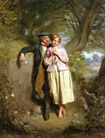 Young Lovers, sketch for The Soldier's Return