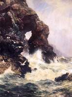 'Lashed by the wild and wasteful ocean'