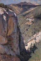 Mountainous Ravine at Ay-Vasil, Crimea