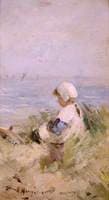 Coast Scene with Girl