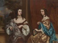 Mary Capel, Later Duchess of Beaufort, and Her Sister Elizabeth, Countess of Carnarvon