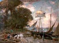 Harbour scene, Kirkcudbright