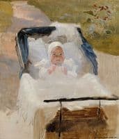 The Artist´s Son Erik in his Perambulator