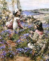 Girl among the Violets