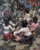 Lace Makers, Ceylon