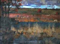 Sheep Grazing in an Autumn Landscape