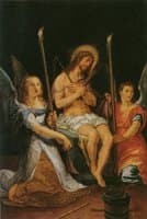 Christ on the Cold Stone with Two Angels
