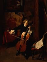 Young Man Playing the Cello