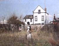 Landscape with a White House