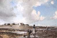The Mussel Gatherers at Sunderland Point, Lancashire